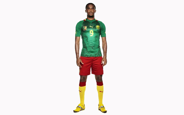 Uniforme de Camarões.